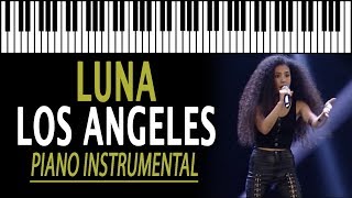 LUNA - Los Angeles [Inedito X Factor 12] KARAOKE (Piano Instrumental)