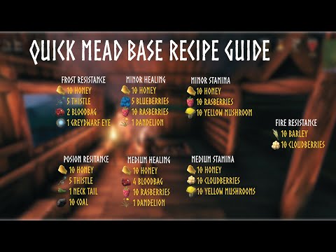 How to Make All The Meads in Valheim At Once Complete mead guide!