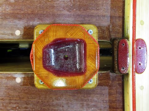 Plywood hull gluing: Episode #125: Nuts for attaching of removable wooden mast step (Pasja 400).