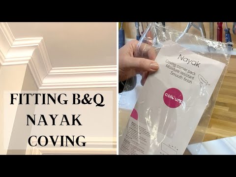 Fitting B&Q Nayak Coving - Polystyrene Coving