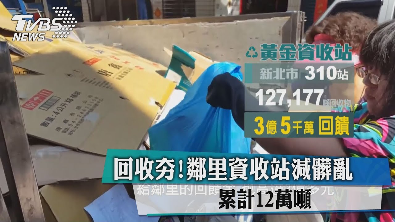 回收夯!鄰里資收站減髒亂 累計12萬噸