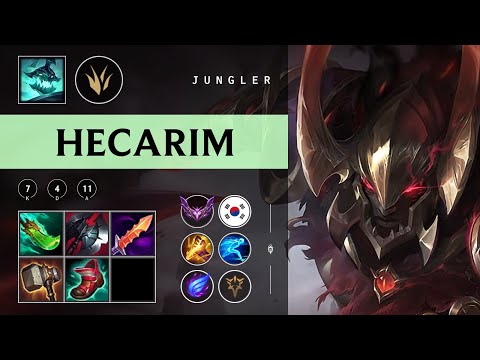 Hecarim Jungle vs Sylas - KR Master Patch 25.22