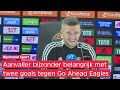 Linssen na Feyenoord-Go Ahead Eagles: 'Eerste goal was misschien wel de lekkerste voor een spits'