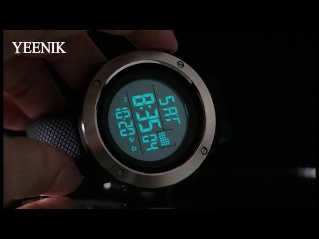 Vídeo relacionado con TRIXES Reloj de muñeca Deportivo LED; roja Digital, Lujo, Hombre, Regalo - Negro