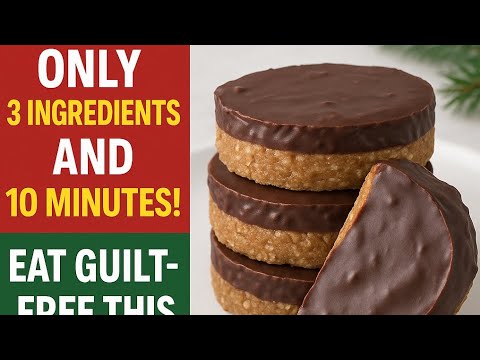 No-Bake Holiday Treat in 10 Minutes! Only3 Ingredients |No Sugar, No Oven