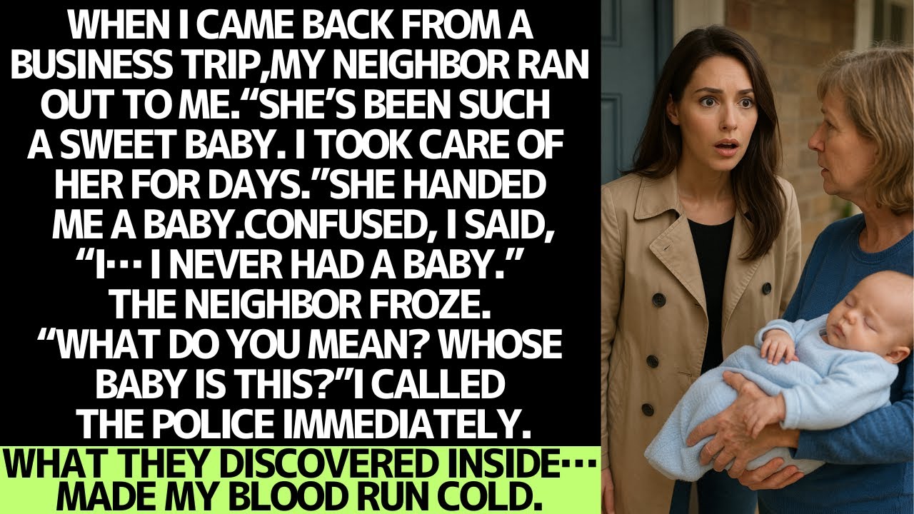 My neighbor took care of my baby… but I never gave birth.