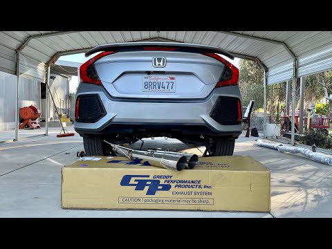 2018 Honda Civic Si gets a LOUDER Exhaust / Greddy DDR Cat back