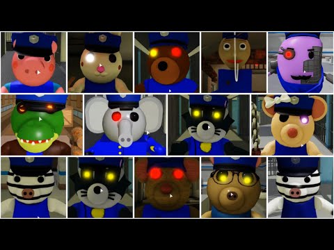 ROBLOX PIGGY COP JUMPSCARES - Roblox Piggy Book 2 rp