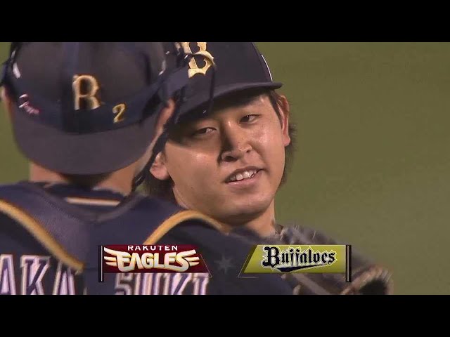 【9回裏】最後は空振り三振で試合終了!! バファローズ・宮城大弥が今季初完投・初完封で4勝目!!  2023年5月9日 東北楽天ゴールデンイーグルス 対 オリックス・バファローズ