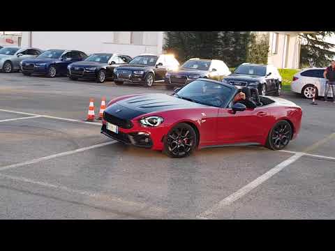 amazing show abarth 124 spider