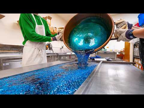 ASMR Making Blue Candy (With explanations but NO Talking)