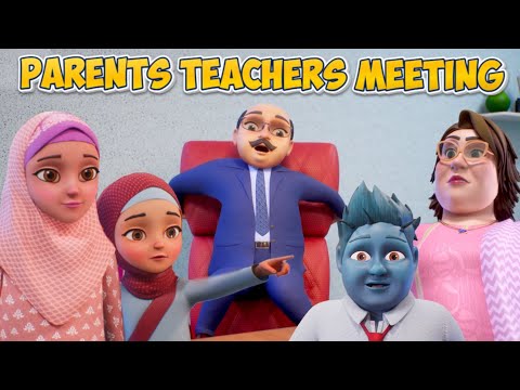 P.T.M Parents Teachers Meeting | EPISODE 15 | Kaneez Amna Aur Sara Cartoon Series 3D Islamic Cartoon