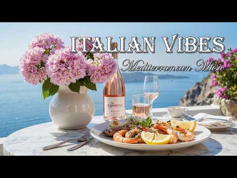🎶 Italian Serenity & Mediterranean Melodies 🎶 Luxury Villa on the Amalfi Coast in 4K | 3 Hours