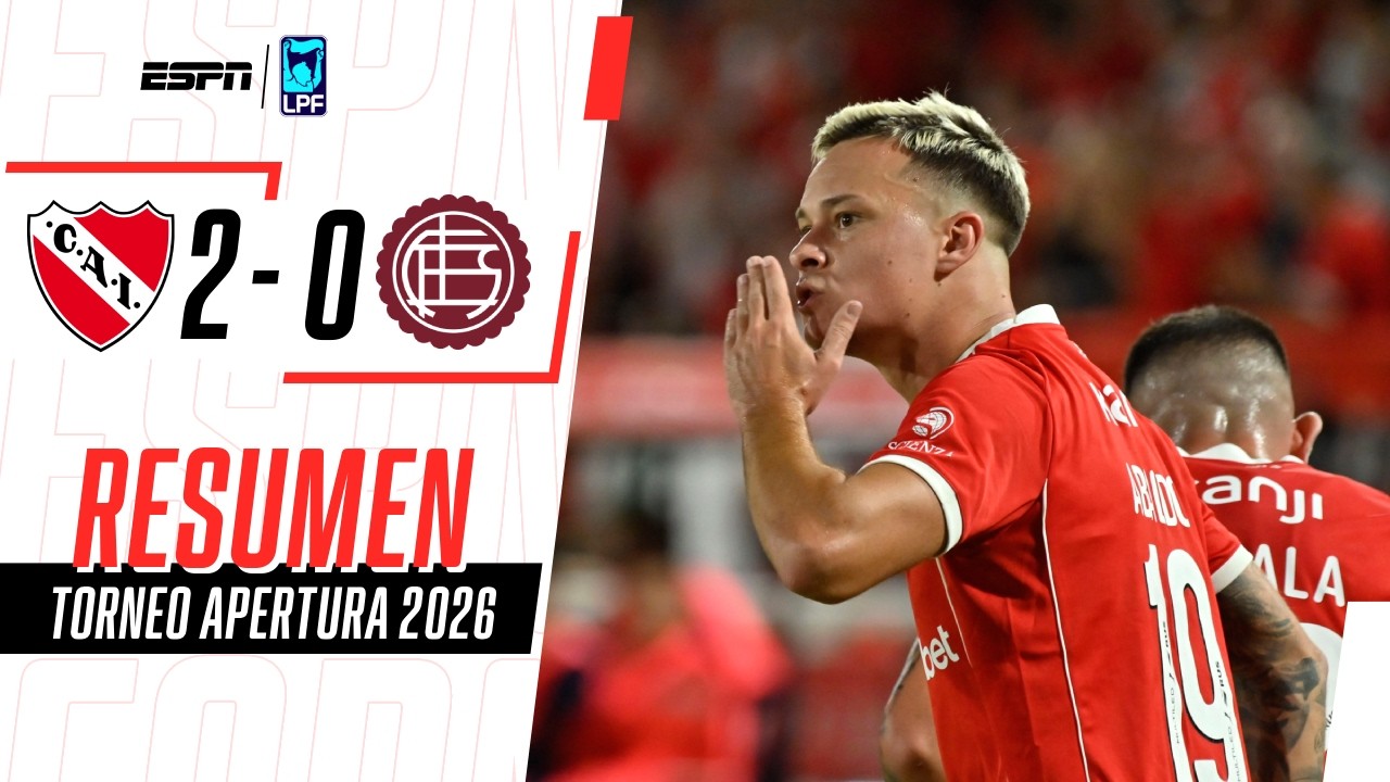 ABALDO LA CLAVÓ AL OTRO PALO Y EL ROJO SUPERÓ AL GRANATE | Independiente 2-0 Lanús | RESUMEN