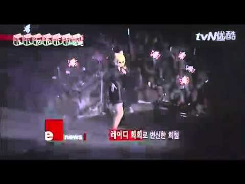 110616 SMTown Paris backstage - Lady HeeHee and The 3 Single Ladies cut