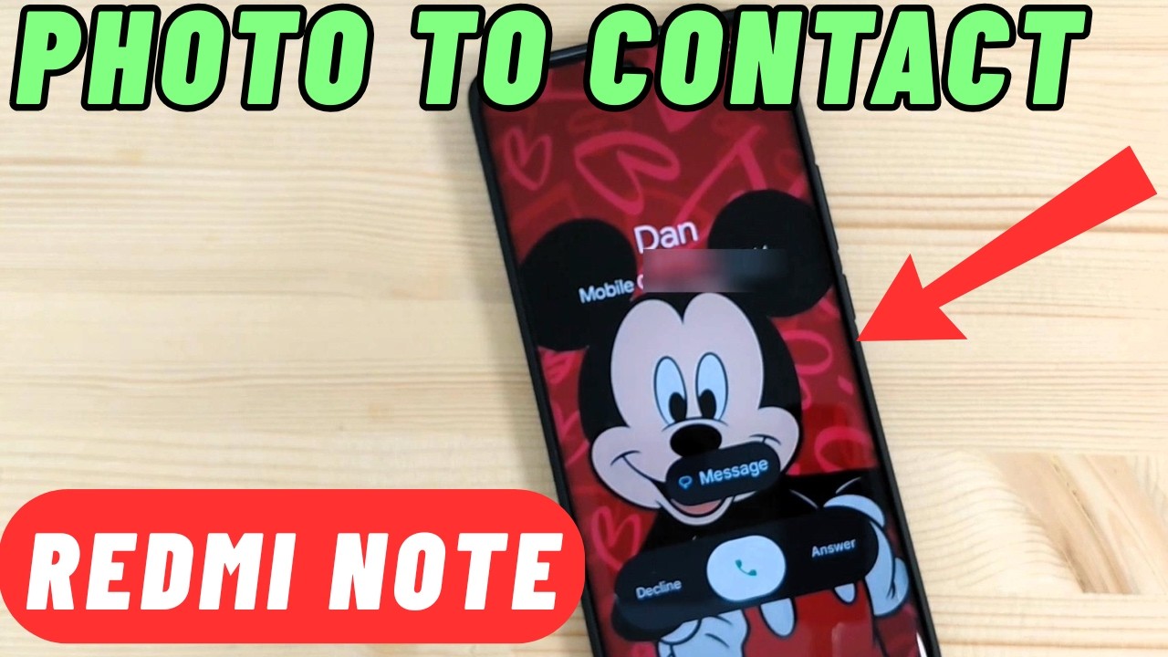 How to Add Photo to a Contact on Xiaomi REDMI Phones