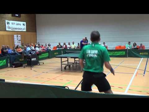 Table Tennis Exhibition Saive Jean Michel and Philippe 20150528 Gaimersheim Tischtennis Show 1