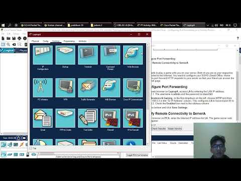9 2 4 4 Packet Tracer   Configuring Port Forwarding on a Wireless Router