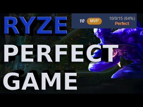 RANK 1 RYZE PERFECT GAME IN CHALLENGER *UNKILLABLE* (Ryze vs Zoe) - Trisend3