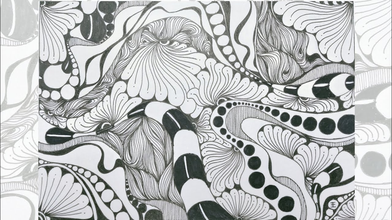 Zentangle Art Drawings Step by Step | Zentangle Art for Beginners | Zentangle Tutorials