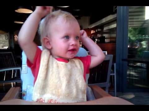 Linnea at the restaurant