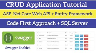 Asp.Net Core Web API - CRUD operations in REST API using Entity Framework Core and SQL Server