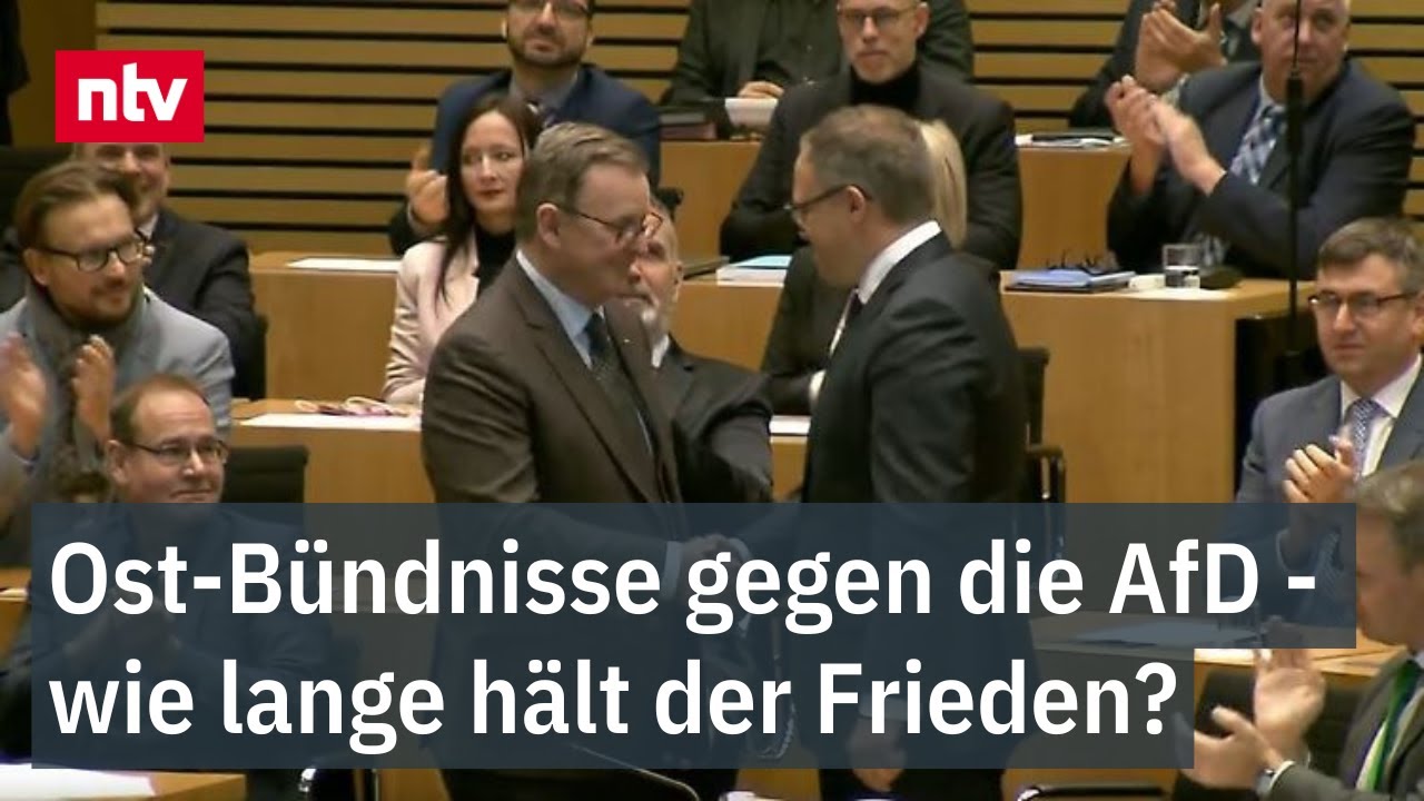 Ost-Bündnisse gegen die AfD - wie lange hält der Frieden? - Linke wählt CDU-Mann in Thüringen | ntv