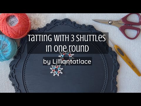 Tatting onto a paperclip Very Simple Great for beginners