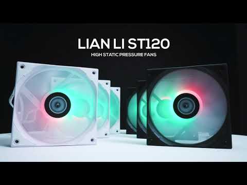 LIAN LI ST120-3W ,12CM ARGB FANS , WHITE COLOR , 3 FANS PACK WITH
