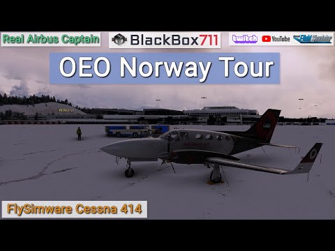 MSFS Cessna 414 | OEO Norway Tour