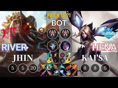 TLN River Jhin vs hyF Hena Kai'Sa Bot - KR Patch 10.21