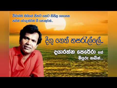 දිගු නෙත් හසරැල්ලේ... Digu neth hasarelle...(Dayarathna perera)