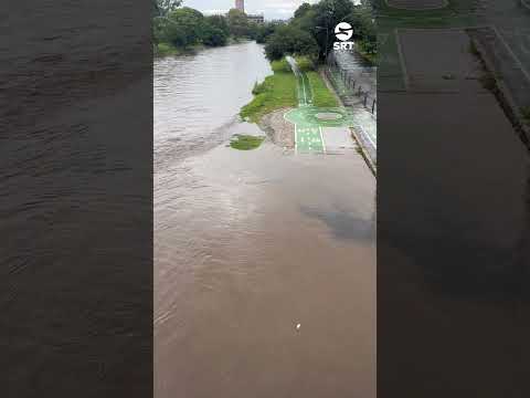 Corte total en Costanera por la crecida del Suquía