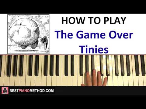 HOW TO PLAY - brentalfloss - The Game Over Tinies (Piano Tutorial Lesson)