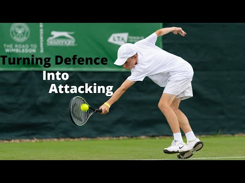 Turning Defensive into Attacking At Wimbledon #Shorts