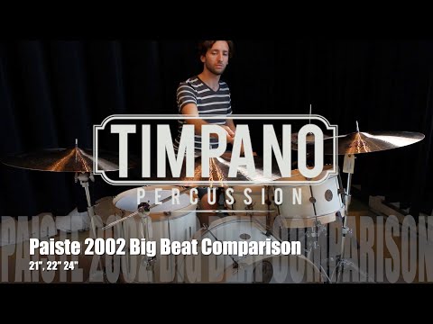 Paiste 2002 Big Beat Comparison: 21", 22" 24"