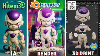 Hitem3D + Blender 🔥 Cómo Preparar y Optimizar Modelos IA para Impresión 3D (Guía Completa)