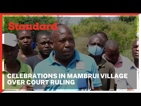 Mambrui squatters celebrate court ruling on their land