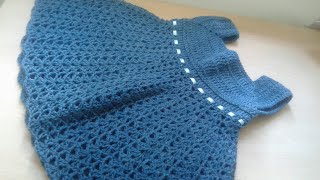 Vestito bimba 18/24 mesi uncinetto vestidinhos  de croche'