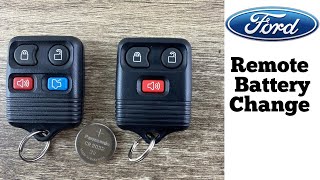 Ford Remote Key Fob Battery Change - How To Remove Replace Ford Key Fob Batteries DIY Replacement