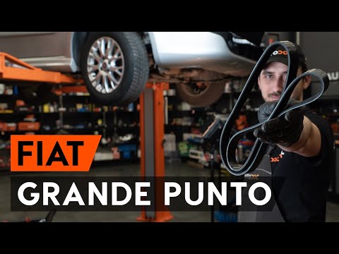 How to change serpentine belt / v-ribbed belt on FIAT PUNTO 199 [TUTORIAL AUTODOC]