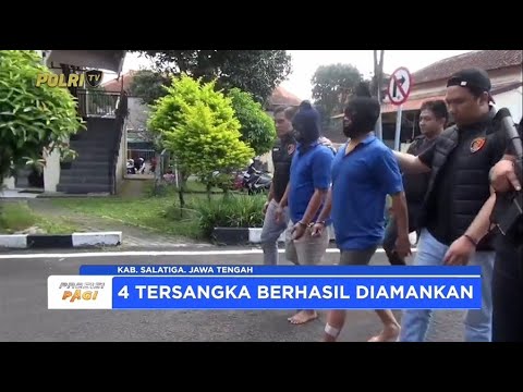 POLRES SALATIGA BERHASIL AMANKAN KOMPLOTAN GANJAL ATM LINTAS PROVINSI