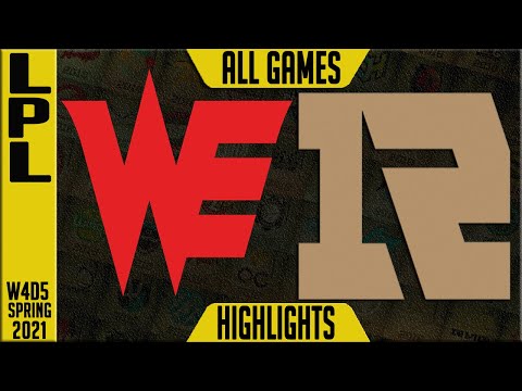 WE vs RNG Highlights ALL GAMES | LCK Spring 2021 W4D5 | Team WE vs Royal Never Give Up