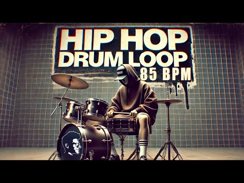 Hip Hop Drum Loop 85 BPM // The Hybrid Drummer