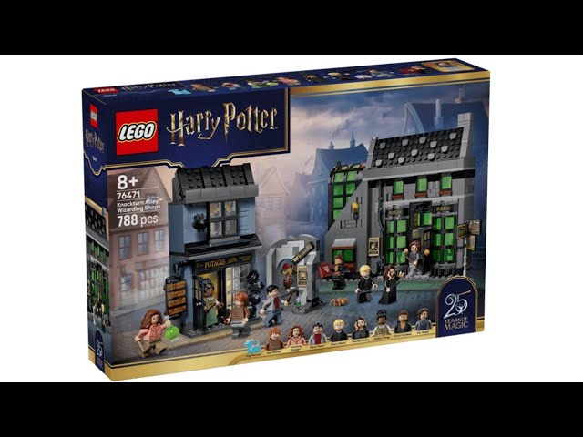 Vídeo relacionado con LEGO Harry Potter Tiendas Mágicas del Callejón Knockturn de Juguete - Kit de Maquetas con 8 Minifiguras y Figura de Animal Patronus Coleccionable - Regalo para Niñas y Niños de 8+ Años - 76471