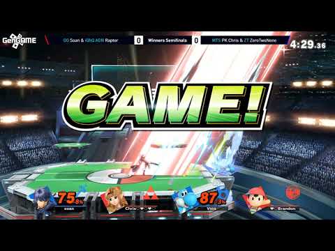 AON Ultimate #045 - Raptor & Soan Vs PK Chris & ZeroTwoNone Winners Semifinals - Smash Ultimate