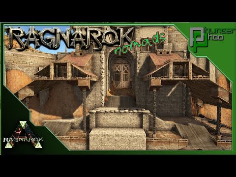 Ark:  Ragnarok Nomads 9 - BUILDING THE TEMPLE! FULL ADOBE SUPPORTED STRUCTURE!