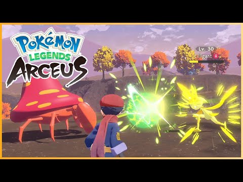 Dancing With Lilligant! Boss Fight To Get The Meadow Plate  | Pokémon Legends: Arceus