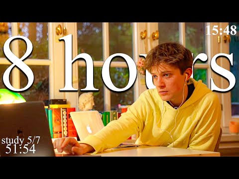 LIVE | 8-HOUR study with me 📚⛈️ rain sounds & pomodoro timer 60 & 10