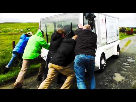 Milk-float floats in ditch